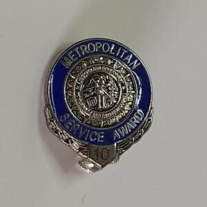 Metropolitan Service Award Nashville and Davidson County 10 Years Tie Lapel Pin